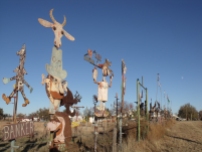 M.T. Liggett's Political Sculptures in Mullinville, KS.